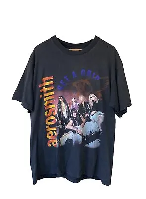 Vintage Aerosmith Band Tour T Shirt  Get A Grip  Men’s Size XL  • $160