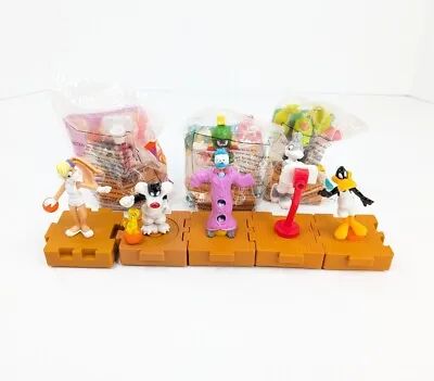 Vintage 1996 McDonalds Happy Meal Toys Space Jam Looney Tunes COMETE Set Of 8 • $15.25