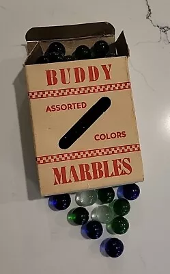 Buddy Marbles 50 Marbles In Original Box Vintage • $19