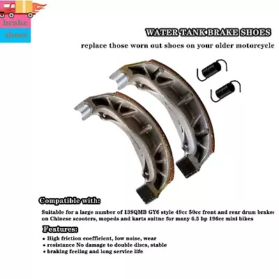 Drum Brake Shoes Pad 4  Gy6 4 - Stroke Chinese Scooter Taotao Bms Vento Vip Sunl • $13.30