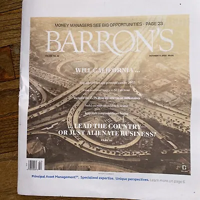 Barrons Magazine October 12 2023 • $9