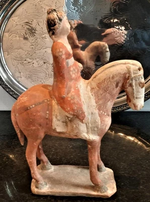 £1579.99 • Buy Chinese Tang Dynasty Polychrome Courtier Riding Horse With TL Test C 618 -907 AD