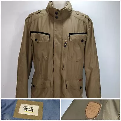 Camel Active Utility Jacket Weatherproof Walking Brown Travel Wear Size Large • £44.95