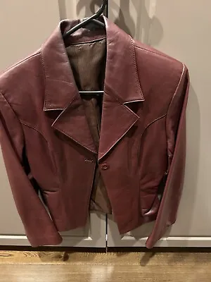 Ladies Leather Jacket Size 8-10 • $50
