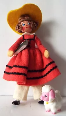 Baps Mary Had A Little Lamb 4” Vintage Doll In Original Felt Outfit - Excellent • $50