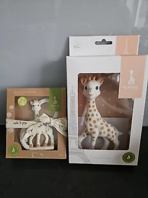 Sophie The Giraffe Baby Toy Rubber Teether Ring Gift Set Brand New  • £19.99