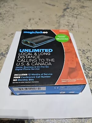 NEW MAGIC JACK GO Smart Home Business On The Go Digital Phone Service W/ Adapter • $40