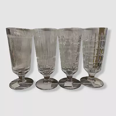 $152 Reed & Barton Clear New Vintage Iced Beverage Glasses Set Of 4pc • $48.38