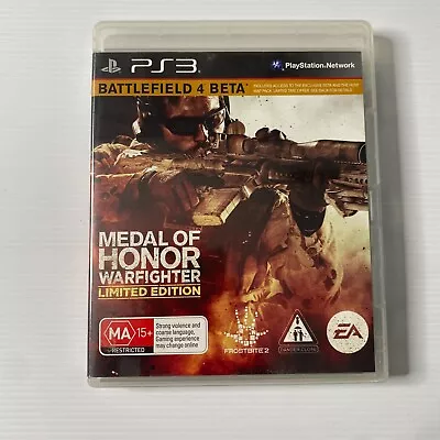 Medal Of Honor Warfighter Limited Edition PS3 Game • $9