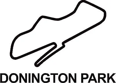 X2 Donington Park Circuit Race Track Outline Vinyl Decals Stickers Graphics 4  • £3.99