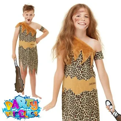 £13.99 • Buy Kids Horrible Histories Cave Girl Boy Costume Book Week Day Fancy Dress Outfit