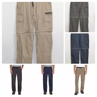 BC Clothing Men's Convertible Stretch Cargo Hiking Pants ShortsZippered Pockets • $29.90