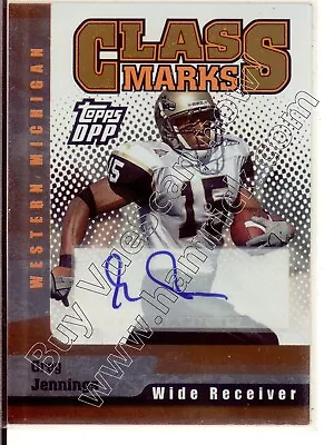 Greg Jennings Rc Rookie Draft Auto Autograph Western Michigan College 4/10 2006 • $30.70