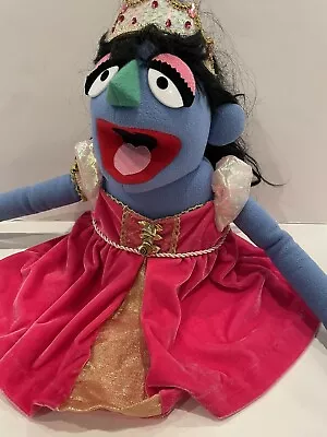 FAO Schwarz Muppet Whatnot Pink Princess Black Hair Female Blue Body 2011 • $85