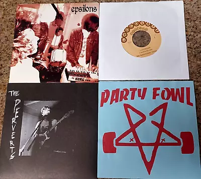 Ty Segall 4x 7  Vinyl Singles The Perverts-Party Fowl-Epsilons-Traditional Fools • $24.99