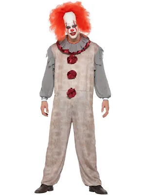 Mens Wicked Evil Vintage Carnival Clown Costume • $34.76