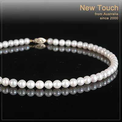 AAA Grade 6.5~7mm Saltwater White Pearl Necklace  • $650