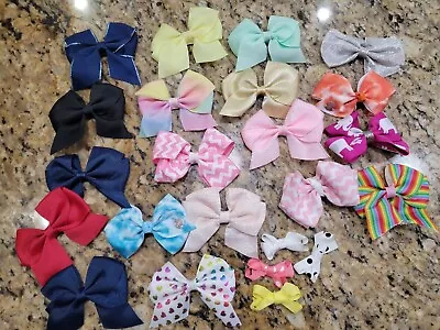 $6.49 • Buy Hair Bow Lot, 23 Piece Lot, Alligator Clip, Baby Girl/toddler