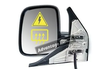 VW Transporter T4 Van 1990-2003 Electric Wing Door Mirror Passenger Side Black • $52.28