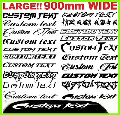 Custom Sticker Decal Car Window  Windscreen Windshield LARGE Big 900mm Banner • $25