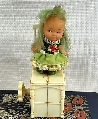 Vintage Creepy Music Box Doll Plays Same As Music Box In Morir Munekos Music Vid • $34.99