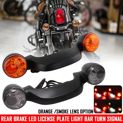 Rear Brake LED License Plate Tail Light Bar Turn Signal For Harley Touring Glide • $40.84