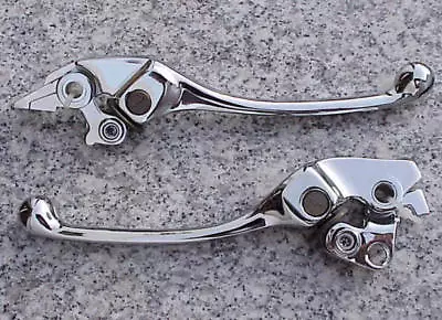 Honda Shadow VT 1100 Valkyrie VTX 1800 ADJUSTABLE CHROME BRAKE & CLUTCH LEVERS • $39.95