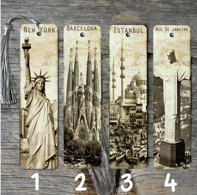 Cities Metal Bookmarks • $6.40