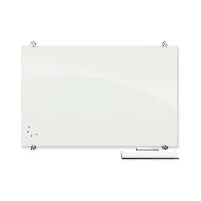 Best-Rite Visionary Magnetic Glass Board Frameless White Glossy 36  X 24  X 1/8  • $108.98