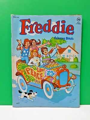 Vintage Freddie Coloring Book 1978 Helen Rudin B400-42 Playmore Waldman  • $9