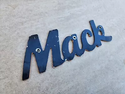 Mack 14 X5  Metal Emblem Script Logo Signage Semi Truck Big Rig 18 Wheeler Sign • $49.95