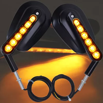 Rear View Mirror Muscle LED Turn Signal Light Kit For Harley V-ROD VRSCF 2009-17 • $37.01