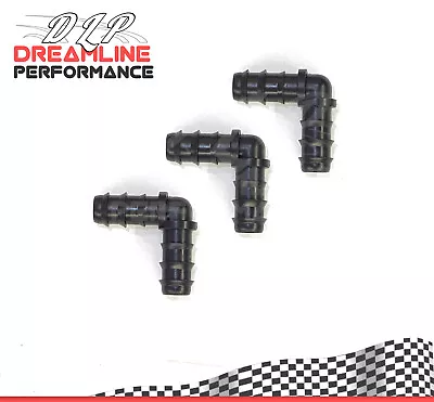 £1.99 • Buy L-Piece Elbow 90 Degree Plastic Barbed Pipe Connector Hose 11mm 16mm 20mm 25mm