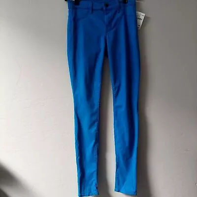 J Brand Royal Blue Jean Pants Breakwater Super Skinny Size 25 Stretchable • $24.99