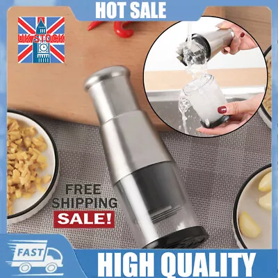 Manual Hand Press Garlic Onion Vegetable Food Chopper Cutter Processor Dicer IN • £8.56