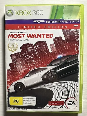 $14 • Buy Need For Speed Most Wanted Microsoft Xbox 360 PAL Free Postage NFS Limited Ed