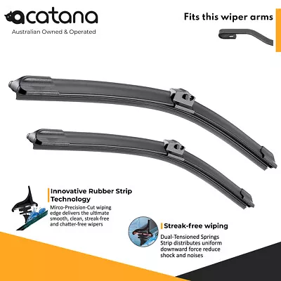 Wiper Blades For Holden Astra TS 1998 - 2006 Front Pair 20  + 19  Windscreen Set • $26.90