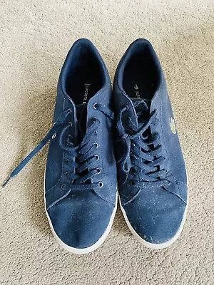 Mens Lacoste Blue Trainers Size UK 12 • £10