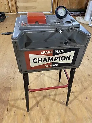 Vintage Champion Spark Plug Tester Model 7-33685 With Stand -Montclair NJ • $325