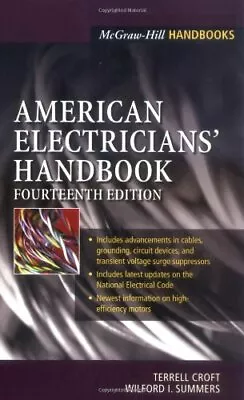 $24.95 • Buy American Electricians' Handbook  By Frederic Hartwell