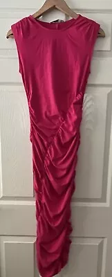 Michelle Keegan Pink Long Bodycon Dress Size 8 • £3