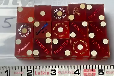 Lot No.05 : 15 Miscellaneous Vintage Casino Dice (Mostly From Las Vegas)! • $5