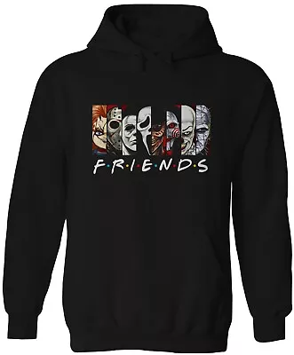 Halloween Friends Hoodie Sweatshirt Freddy Krueger Michael Myers Jason Pennywise • $29.99