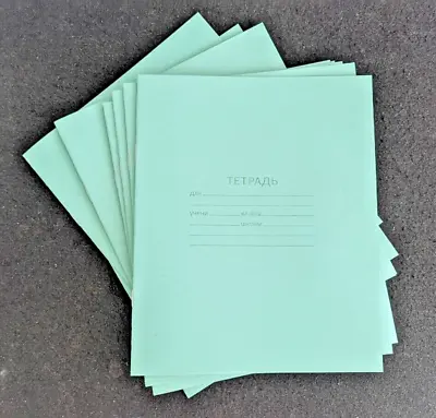 Set 10 Pcs Russian Classic School Notebook Tetradka 12 Sheets Narrow Oblique • $20