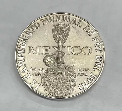 1970 Mexico World Cup Silver Medallion • $100