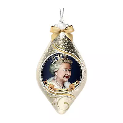 Queen Elizabeth Memorial Pendant Queen Platinum Jubilee Christmas Tree Ornament • $7.26