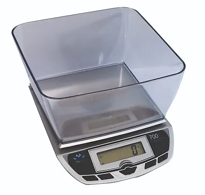 £34.95 • Buy My Weigh 7001DX Silver Slimline Digital Kitchen Scales With Bowl 7kg  X 1g