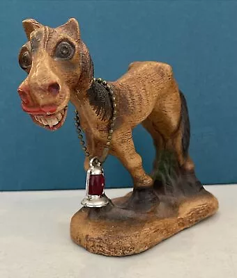 Vintage Hungry Smiling Donkey W/ Lantern Figurine 5 X 4 1/2 Caricature • $24.98