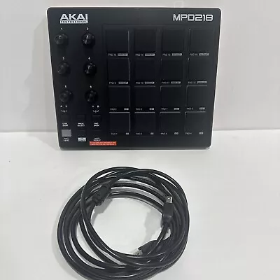 Akai Professional Mpd218 Midi Pad Controller W/wired ~ • $54.99