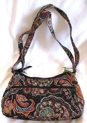 Vera Bradley Libby Brown Colorful Paisley Shoulder Crossbody Handbag NWT • $35